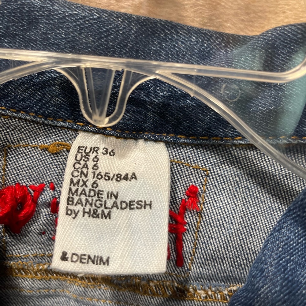 Personalized Distressed Denim Jacket - image 3